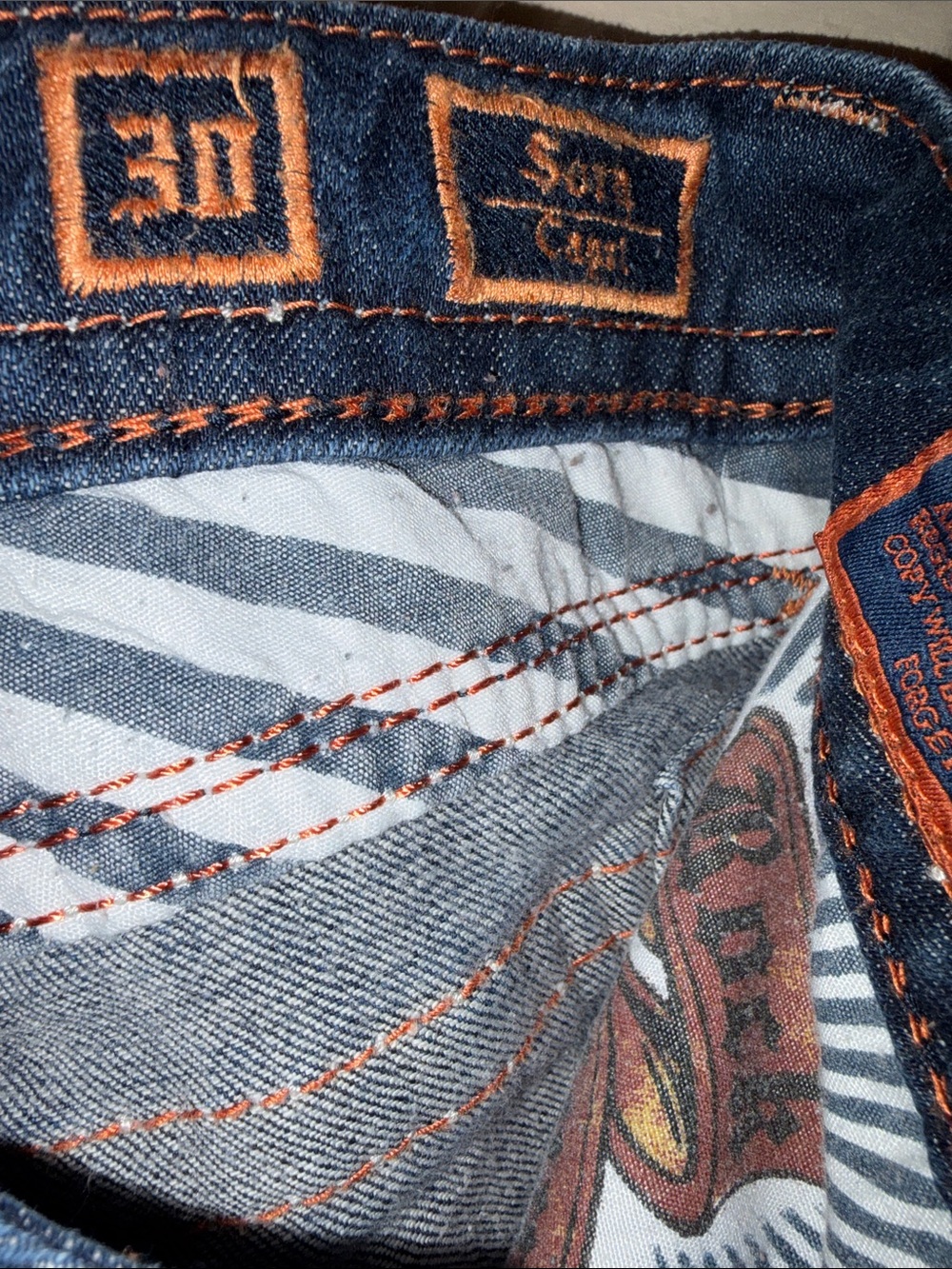 Rock Revival Women's Size 30 Medium Blue Bling Sora Capri Stretchy Denim Jeans - Picture 6 of 11